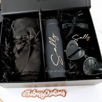 Black Robe "Daring" Bridesmaid Gift Box