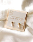 Couldn't Tie The Knot Without You Pearled Earrings for Bridal Party