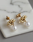 Couldn't Tie The Knot Without You Pearled Earrings for Bridal Party