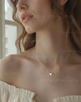 Dainty Heart Necklace for Bridal Party