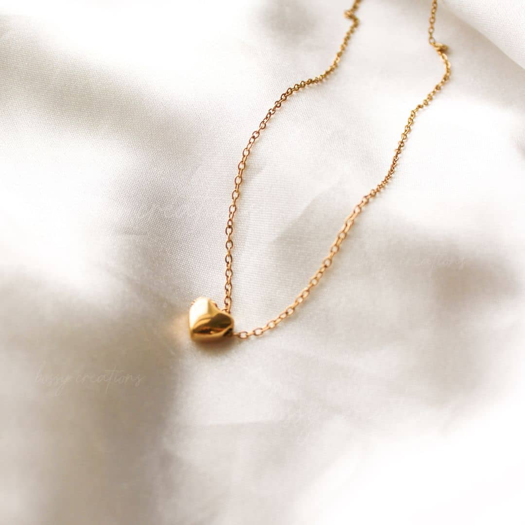 Dainty Heart Necklace for Bridal Party