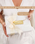 Empty Magnetic Gift Box + Card (WHITE)