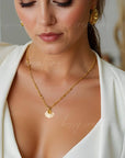 Pearled Conch & Seashell Necklace for Bridal Party