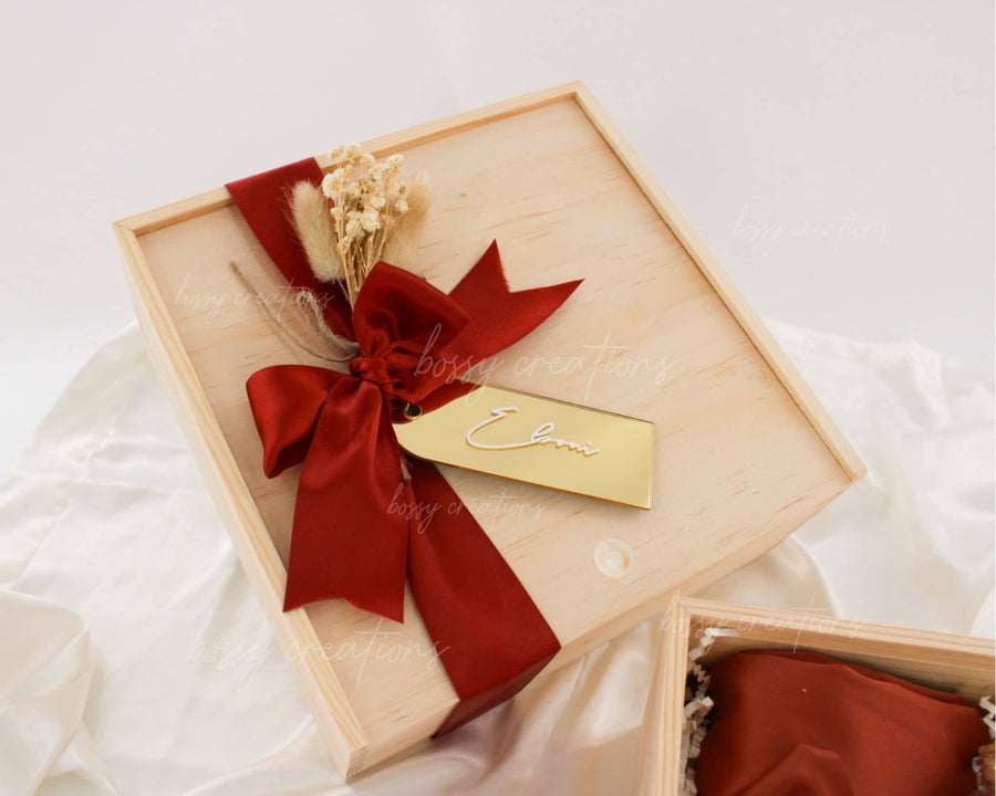 Bohemian Chic Wooden Gift Box