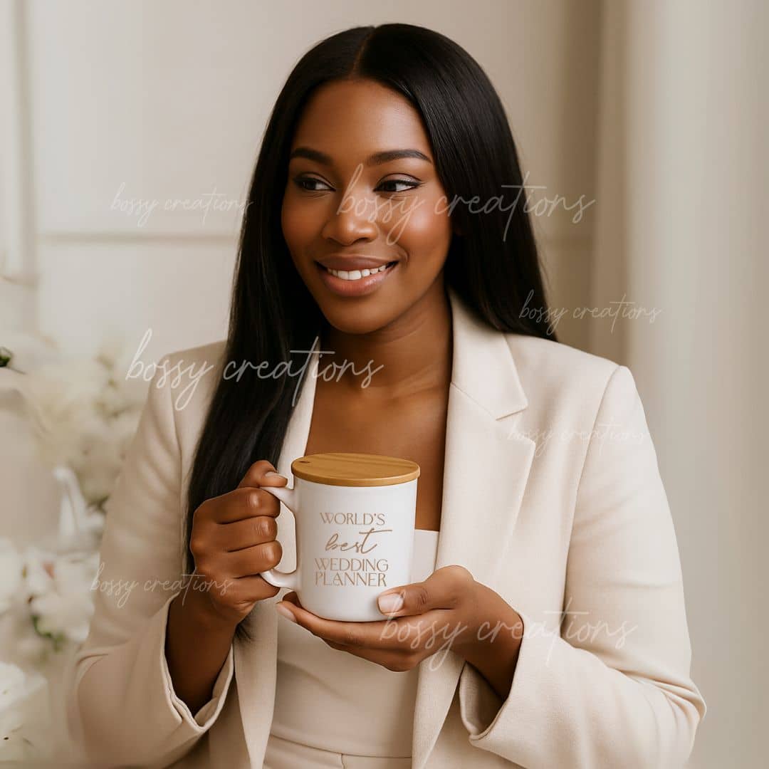 World's Best Wedding Planner 15oz Mug (Boho)  Bossy Creations