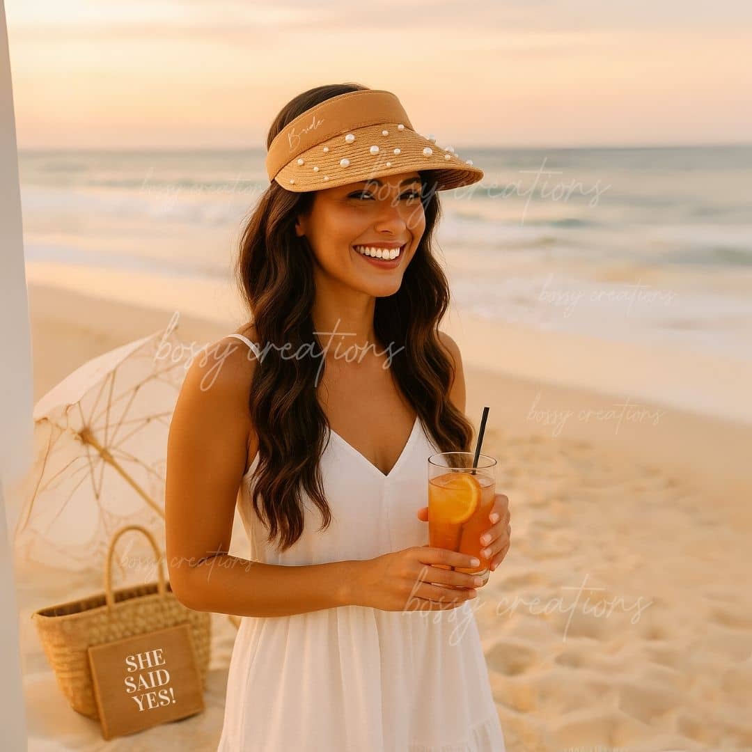 Bachelorette Personalized Sun Visor Hats