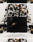 Black & Gold Christmas Winter Box For Her