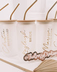 Signature Glass Tumbler with Straw + Bamboo Lid (16oz)