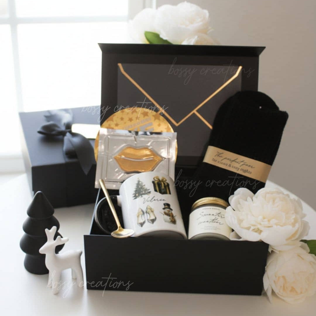 Black &amp; Gold Self Care Christmas Box
