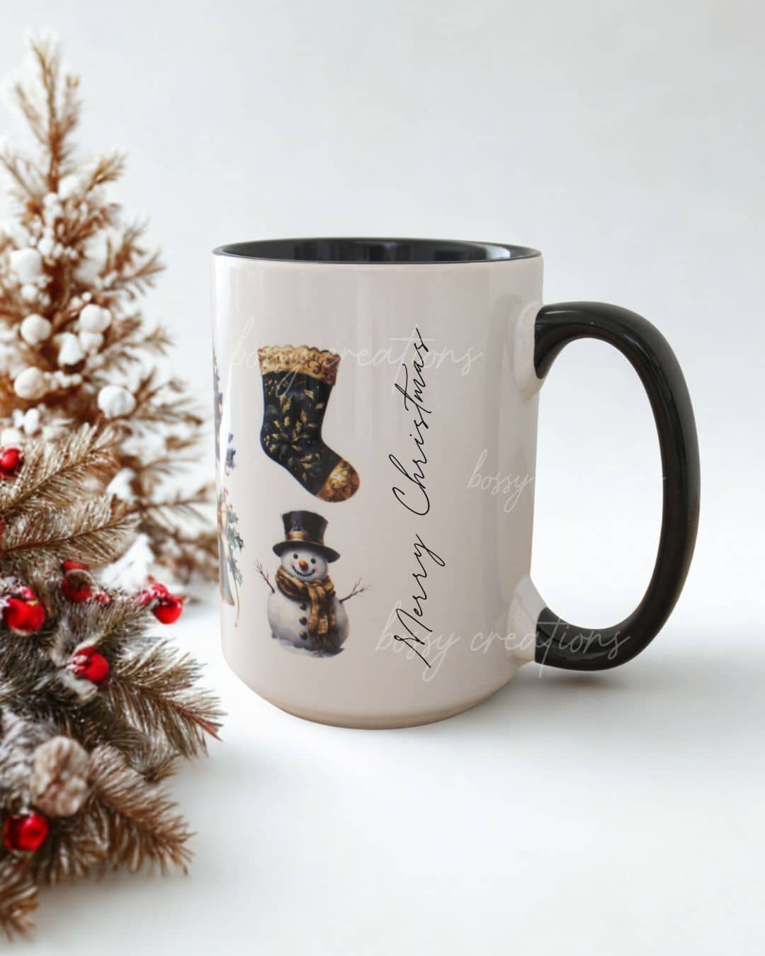 Black &amp; Gold Elegant Christmas Box