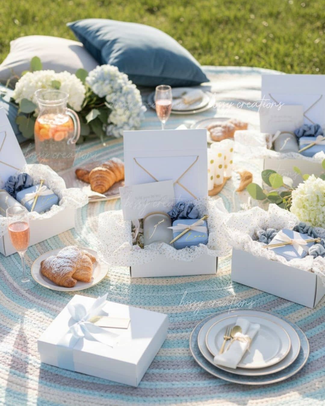 Something Blue Bridal Party Box – Bossy Creations