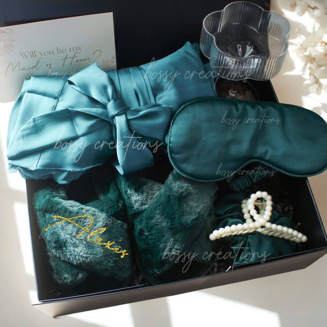 Emerald Green &amp; Black Large Box