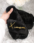 Personalized Fluffy Slippers For Bridal Party