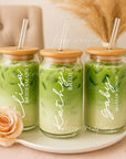 Personalized Iced Coffee Tumbler (16oz / Clear)