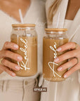 Personalized Iced Coffee Tumbler (16oz / Clear)