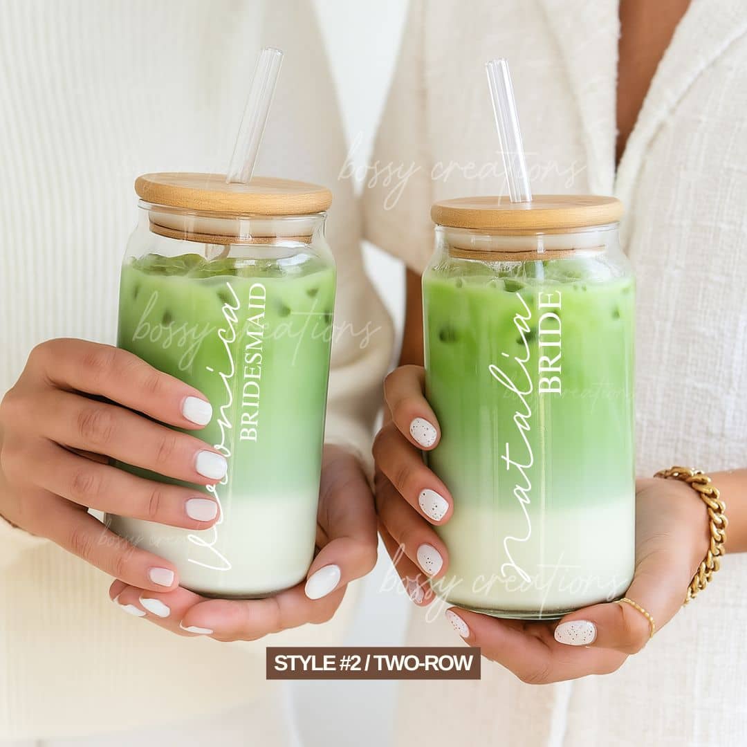 Personalized Iced Coffee Tumbler (16oz / Clear)