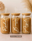 Personalized Iced Coffee Tumbler (16oz / Clear)
