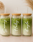 Personalized Iced Coffee Tumbler (16oz / Clear)