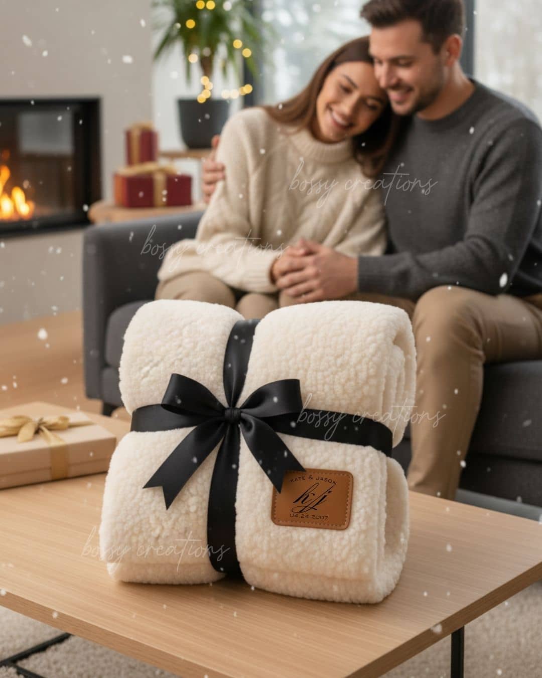 Personalized Sherpa Blanket Couples / Bridesmaids