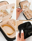 Velvet Travel Sized Jewelry Box