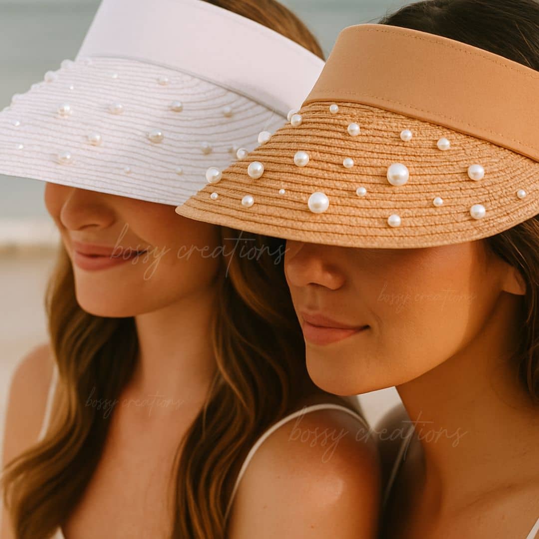 Bachelorette Personalized Sun Visor Hats For Bride