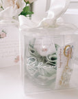 Sage Green Satin Small Bridesmaid Proposal Gift Box Handmade by Bossy Creations